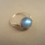 再販：blue flash ring 14Kgf