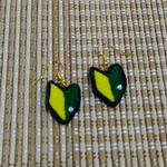 つまみ細工  初心者マークピアスorイヤリング