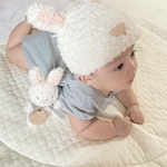 mameさま専用　うさぎ帽子M、あみぐるみセット