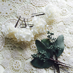 本物のお花の髪飾り Natural Wedding style