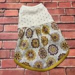 girly mimosa yellow knit motihノースリーブワンピース　Ｓ