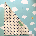 ＊kuromai様専用ページ＊ 簡単！子供用三角巾    生成りに紺星