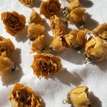 薔薇チャーム アクセサリーパーツ(黄色)