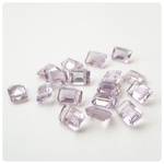 ∴天然石ビーズ∵宝石質ピンクアメジスト　レクタングルファセットカット7×5mm