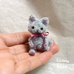 ミニチュア モールアート チビ猫 ちゃんモールベア テディベア Tamubear