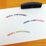 クリスマス　Merry Christmas！！アーチ型はんこ＊メリークリスマス