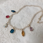 vintageガラスパールとvintageガラスネックレス