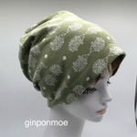 maffon「ハリネズミ柄」ジャガードニット帽(ケア帽子）