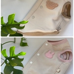 [3000円以上で送料無料]🧸🐰もこもこアップリケ＊バックオープンベスト🧸🐰