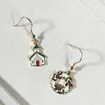 🎄クリスマス🎁White Xmas アシンメトリー ピアス