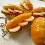 たまごサンド コッペ  キーホルダー   