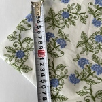 花と葉　刺繍生地　レース