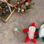 モールサンタ🎅❤️💚🎄ピアスセット⭐︎