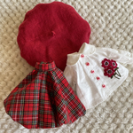 blythe outfit アネモネ刺繍のお洋服セット