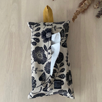 ティッシュボックスケース　北欧ボタニカルフラワーガーデン