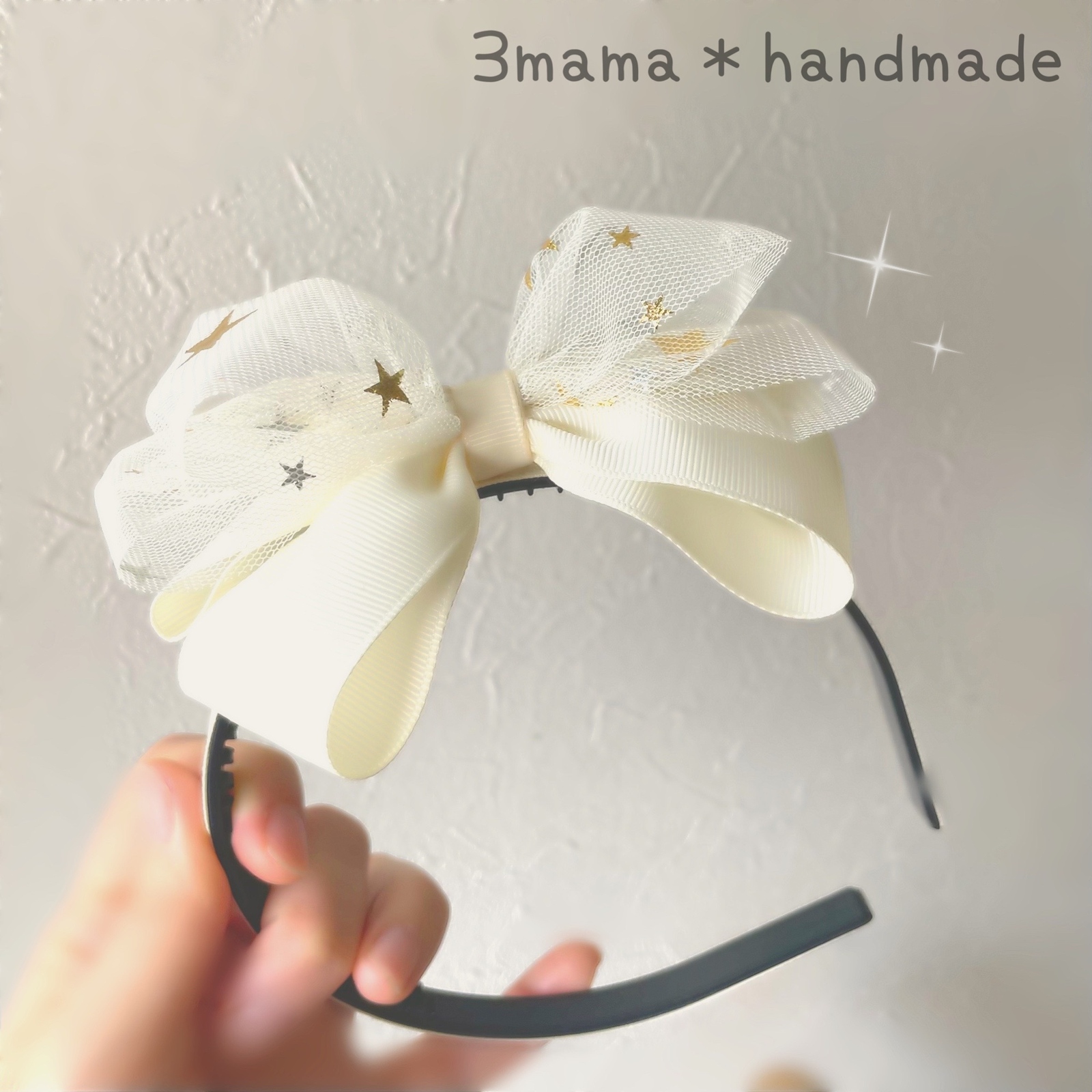 確認ちびすもも様たらりんヘアリボン ヘアゴ厶キラキラ月星