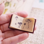 開き豆本「きのこ図鑑」