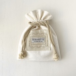 アンティーク調刺繍の巾着ポーチ【Shabby  Chic】