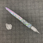 【1点限定 フローライト ステンドグラス ガラスペン 】太軸