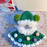 ハンドメイド🧶クリスマス帽子＆ケープセット🎄🎅🏻✨