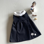 犬服　S ブラックサンタドレス