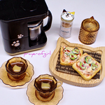 にゃんコーヒーセット・ピザトースト