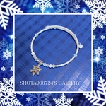 ❄️ ［再販7］雪の結晶　❄️ シングル　ワイヤー　ブレスレッド　　#minne_new  スワロフスキー　#スペシャルギフト2022 #雪