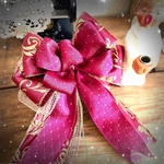 再販　リボン飾り　ツリートップ　クリスマスツリー　クリスマスリース