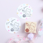 ガラスペンくまさん ラバースタンプ