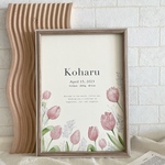 baby poster ローマ字表記【tulip】/ ベビーポスター ネームポスター 命名書