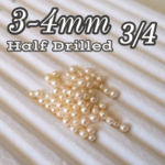 3-4mm 片穴 3/4   ベビーパール[11P108301]