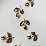 ◎11月新作◎【2pcs gold#48-26】leaf design charm