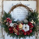 森のクリスマスリース