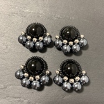 在庫限りP246 ハンドメイド　ビーズ刺繍　カボション