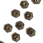 ◉新色追加◉✔︎【4pcs brown #52-1】アンティーク風ビジューminiパーツ/アンティーク風/ビジュ/ミニサイズ/再入荷/カボション