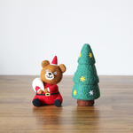 くまサンタさんとクリスマスツリー