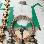 【1連25コセット】JIRI＊IVANA#czech beads#チェコビーズ　christmas special FP8㍉　crystal/ bronze rain matte