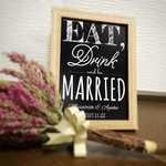 【オーダー】ウェルカムサイン ★ Eat,Drink and be MARRIED  ※中紙のみ