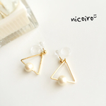 プチプラ ❁︎ 2way ミニサンカク ❁︎ イヤリング / ピアス