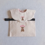 \ 3種類  / くまさんの刺繍スタイ　お名前刺繍できます*