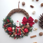 *:*Christmas*:*+   クリスマスリース とサンタさん      