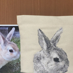 愛犬の刺繍ポーチ