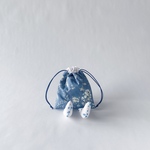 おすわりきんちゃく・小〈水色〉【送料無料】