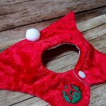うさぎ用のクリスマス・サンタマント 【レッド】