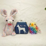 《81》ミニチュアピンシャー 刺繍 コインケース ピンク文字
