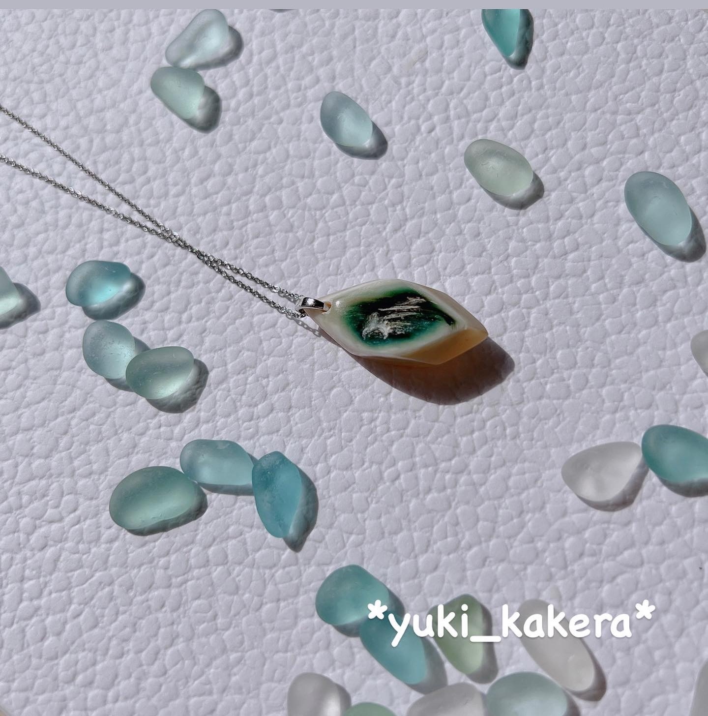 夜光貝の雫形💧ネックレス - *yuki_kakera* | minne 国内最大級