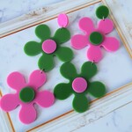 カラフル大ぶりお花のピアス
