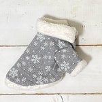 犬服   雪柄の暖かコート♪