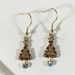 🎄クリスマス🎁キラキラストーンツリー　ピアス