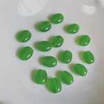 1セットのみ◆ デッドストック 8mm チェコビーズ　グリーン